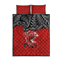 Aotearoa Toitu Te Tiriti Quilt Bed Set Taniwha Tribal Motifs