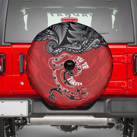 Aotearoa Toitu Te Tiriti Spare Tire Cover Taniwha Tribal Motifs