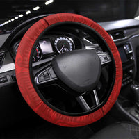 Aotearoa Toitu Te Tiriti Steering Wheel Cover Taniwha Tribal Motifs
