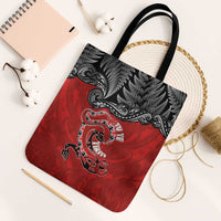 Aotearoa Toitu Te Tiriti Tote Bag Taniwha Tribal Motifs