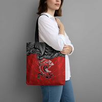Aotearoa Toitu Te Tiriti Tote Bag Taniwha Tribal Motifs