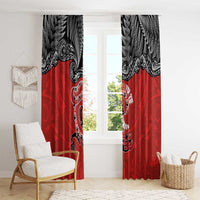 Aotearoa Toitu Te Tiriti Window Curtain Taniwha Tribal Motifs