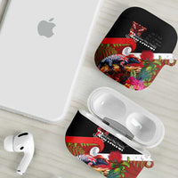 Aotearoa Toitu Te Tiriti AirPods Case Waitangi-Honour The Treaty NZ Tuatara and Plants