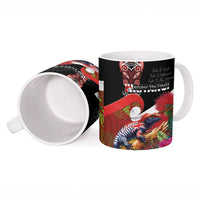 Aotearoa Toitu Te Tiriti Ceramic Mug Waitangi-Honour The Treaty NZ Tuatara and Plants