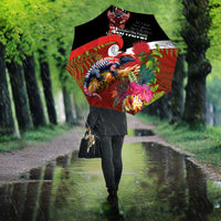 Aotearoa Toitu Te Tiriti Umbrella Waitangi-Honour The Treaty NZ Tuatara and Plants