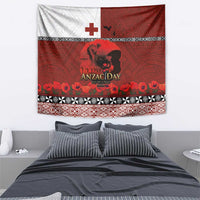 Tonga ANZAC Day Tapestry Gallipoli Lest We Forget Ngatu Art Tribal LT03 - Polynesian Pride
