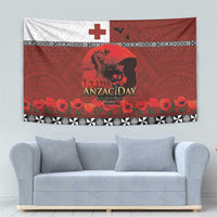 Tonga ANZAC Day Tapestry Gallipoli Lest We Forget Ngatu Art Tribal LT03 - Polynesian Pride