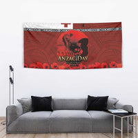 Tonga ANZAC Day Tapestry Gallipoli Lest We Forget Ngatu Art Tribal LT03 - Polynesian Pride