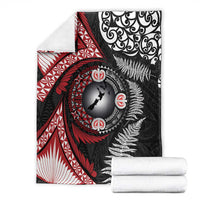 Tonga and New Zealand Together Blanket Ngatu Art Tribal Maori Tattoo and Silver Fern