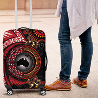 Tonga and Australia Together Luggage Cover Ngatu Art Tribal Aboriginal Tattoo Pattern