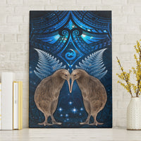 New Zealand Maori Matariki Canvas Wall Art Hongi Kiwi Bird and Silver Fern LT03
