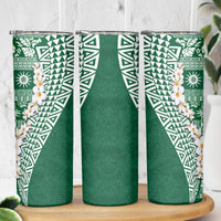 Hawaii Plumeria Tribal Vintage Skinny Tumbler Special Green