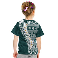 Hawaii Plumeria Tribal Vintage Kid T Shirt Special Turquoise LT03 - Polynesian Pride