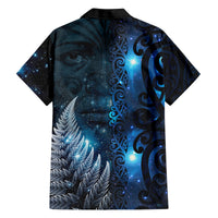 New Zealand Matariki Family Matching Off Shoulder Maxi Dress and Hawaiian Shirt The Tribal Maori Face and Silver Fern LT03 - Polynesian Pride