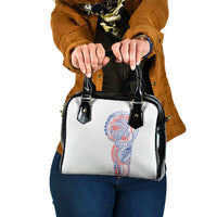 Hawaiian Traditional Tattoos Shoulder Handbag Kakau Tribal Tropical Plant Motif Hawaii Flag Color Inspired LT03 One Size Multicolor - Polynesian Pride