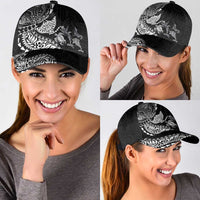 Hawaiian Kakau Tribal Sea Animals Tattoos Classic Cap Black Color