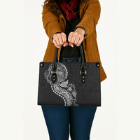 Hawaiian Kakau Tribal Sea Animals Tattoos Leather Bag Black Color LT03 - Polynesian Pride