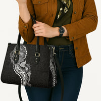 Hawaiian Kakau Tribal Sea Animals Tattoos Leather Bag Black Color LT03 - Polynesian Pride
