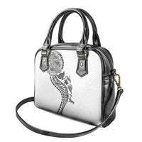 Hawaiian Kakau Tribal Sea Animals Tattoos Shoulder Handbag White Color LT03 - Polynesian Pride