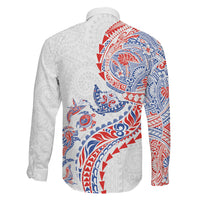 Hawaiian Kakau Tribal Sea Animals Tattoos Family Matching Puletasi and Hawaiian Shirt Hawaii Flag Color Inspired LT03 - Polynesian Pride