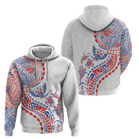 Hawaiian Kakau Tribal Sea Animals Tattoos Zip Hoodie Hawaii Flag Color Inspired LT03 - Polynesian Pride