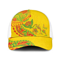Hawaiian Kakau Tribal Sea Animals Tattoos Baseball Net Cap Kanaka Maoli Flag Color Inspired LT03 One Size White Multicolor - Polynesian Pride