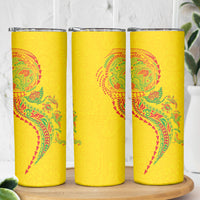 Hawaiian Kakau Tribal Sea Animals Tattoos Skinny Tumbler Kanaka Maoli Flag Color Inspired LT03 - Polynesian Pride
