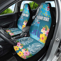 Personalised Tuvalu Independence Day Car Seat Cover Tuvaluan Tribal Flag Style LT03 - Polynesian Pride
