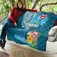 Personalised Tuvalu Independence Day Quilt Tuvaluan Tribal Flag Style LT03 - Polynesian Pride