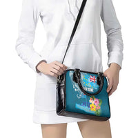 Personalised Tuvalu Independence Day Shoulder Handbag Tuvaluan Tribal Flag Style LT03 - Polynesian Pride
