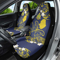 Niue Independence Day Car Seat Cover Hiapo Pattern Fiti Pua and Uga LT03 - Polynesian Pride