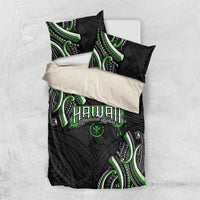Traditional Art Hawaiian Kakau Tattoos Bedding Set Green Color - Polynesian Pride