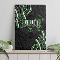 Traditional Art Hawaiian Kakau Tattoos Canvas Wall Art Green Color - Polynesian Pride