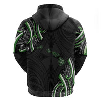 Traditional Art Hawaiian Kakau Tattoos Hoodie Green Color - Polynesian Pride