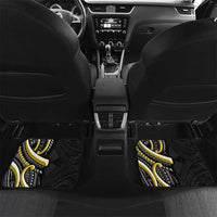 Traditional Art Hawaiian Kakau Tattoos Car Mats Yellow Color - Polynesian Pride