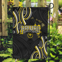 Traditional Art Hawaiian Kakau Tattoos Garden Flag Yellow Color - Polynesian Pride
