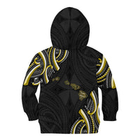 Traditional Art Hawaiian Kakau Tattoos Kid Hoodie Yellow Color - Polynesian Pride