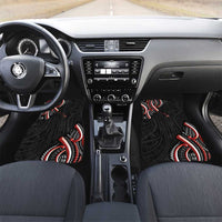 Traditional Art Hawaiian Kakau Tattoos Car Mats Red Color - Polynesian Pride