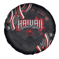 Traditional Art Hawaiian Kakau Tattoos Spare Tire Cover Red Color - Polynesian Pride