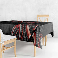 Traditional Art Hawaiian Kakau Tattoos Tablecloth Red Color - Polynesian Pride