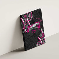 Traditional Art Hawaiian Kakau Tattoos Canvas Wall Art Pink Color - Polynesian Pride