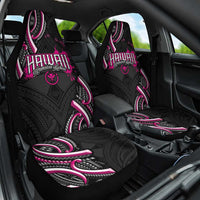 Traditional Art Hawaiian Kakau Tattoos Car Seat Cover Pink Color - Polynesian Pride