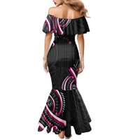 Traditional Art Hawaiian Kakau Tattoos Mermaid Dress Pink Color - Polynesian Pride