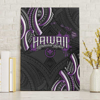 Traditional Art Hawaiian Kakau Tattoos Canvas Wall Art Purple Color - Polynesian Pride