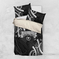 Traditional Art Hawaiian Kakau Tattoos Bedding Set White - Polynesian Pride