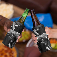 Traditional Art Hawaiian Kakau Tattoos 4 in 1 Can Cooler Tumbler White - Polynesian Pride