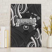 Traditional Art Hawaiian Kakau Tattoos Canvas Wall Art White - Polynesian Pride