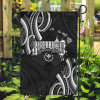 Traditional Art Hawaiian Kakau Tattoos Garden Flag White - Polynesian Pride