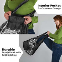 Traditional Art Hawaiian Kakau Tattoos Grocery Bag White - Polynesian Pride