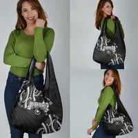 Traditional Art Hawaiian Kakau Tattoos Grocery Bag White - Polynesian Pride